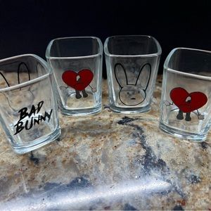 Custom Bad Bunny Shot Glasses